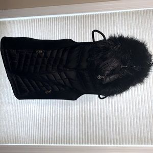Womens michael kors vest with fur hood